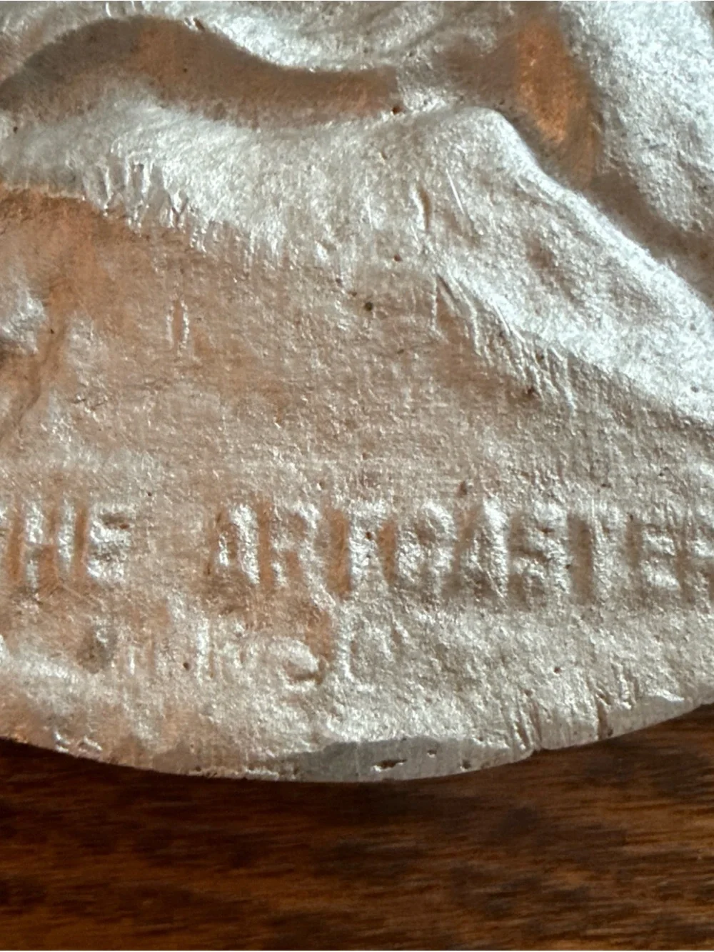 The artcasters Handcrafted Black/silver Cast Metal Plaque Native American